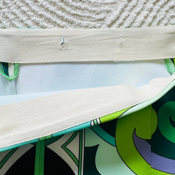 Zara Multi Green Patterned Women's A-Line Mini Skirt - Picture 5 of 9